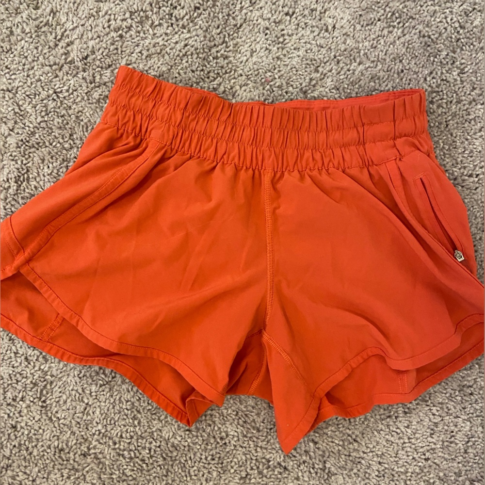 Lululemon red tracker shorts